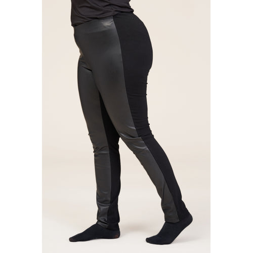Studio Læder look leggings fra STUDIO CLOTHING Leggings Black