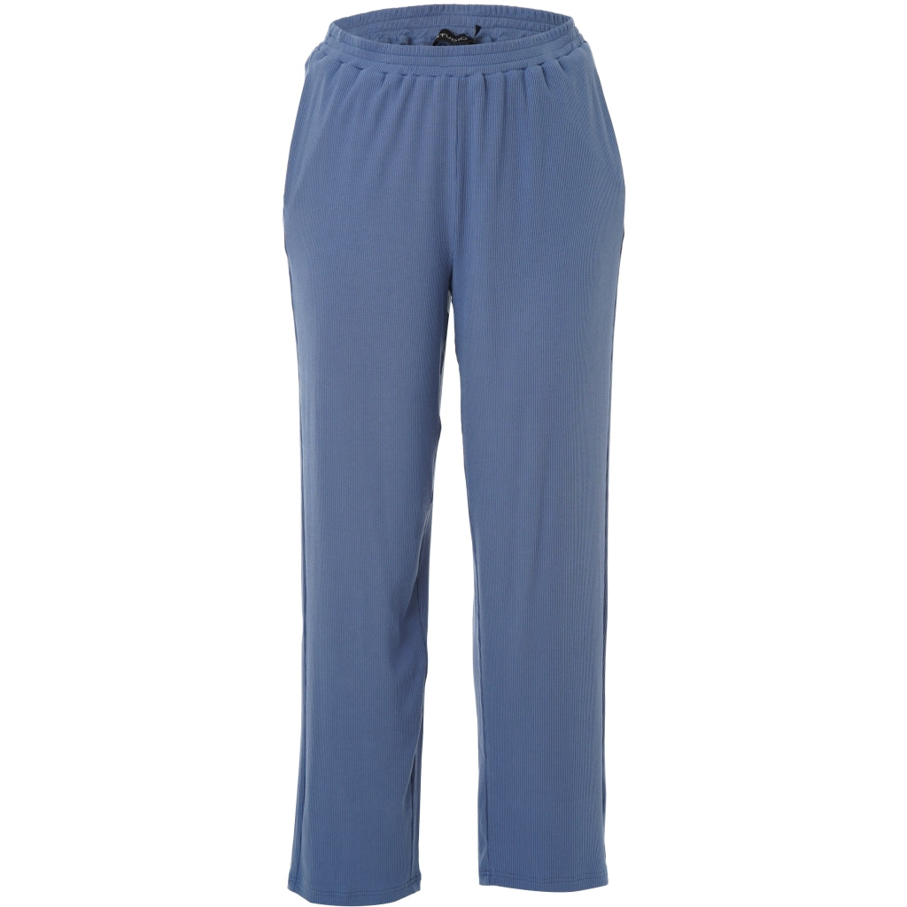 Studio SAlbine Rib staight leg trousers Trousers Dusty Blue