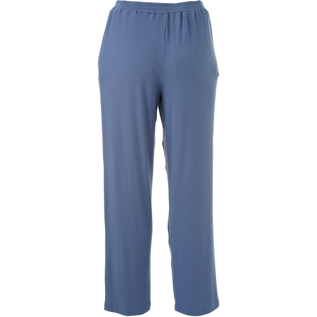 Studio SAlbine Rib staight leg trousers Trousers Dusty Blue