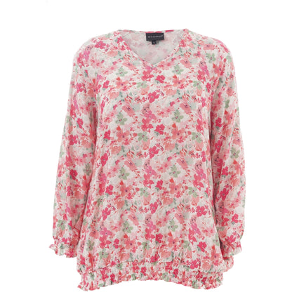 Studio SAugusta Blouse Blouse Red/green flowers