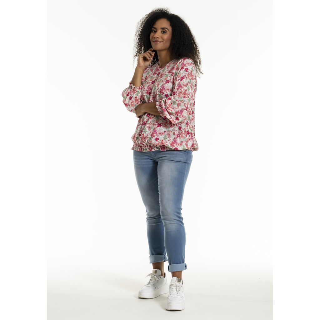 Studio SAugusta Blouse Blouse Red/green flowers