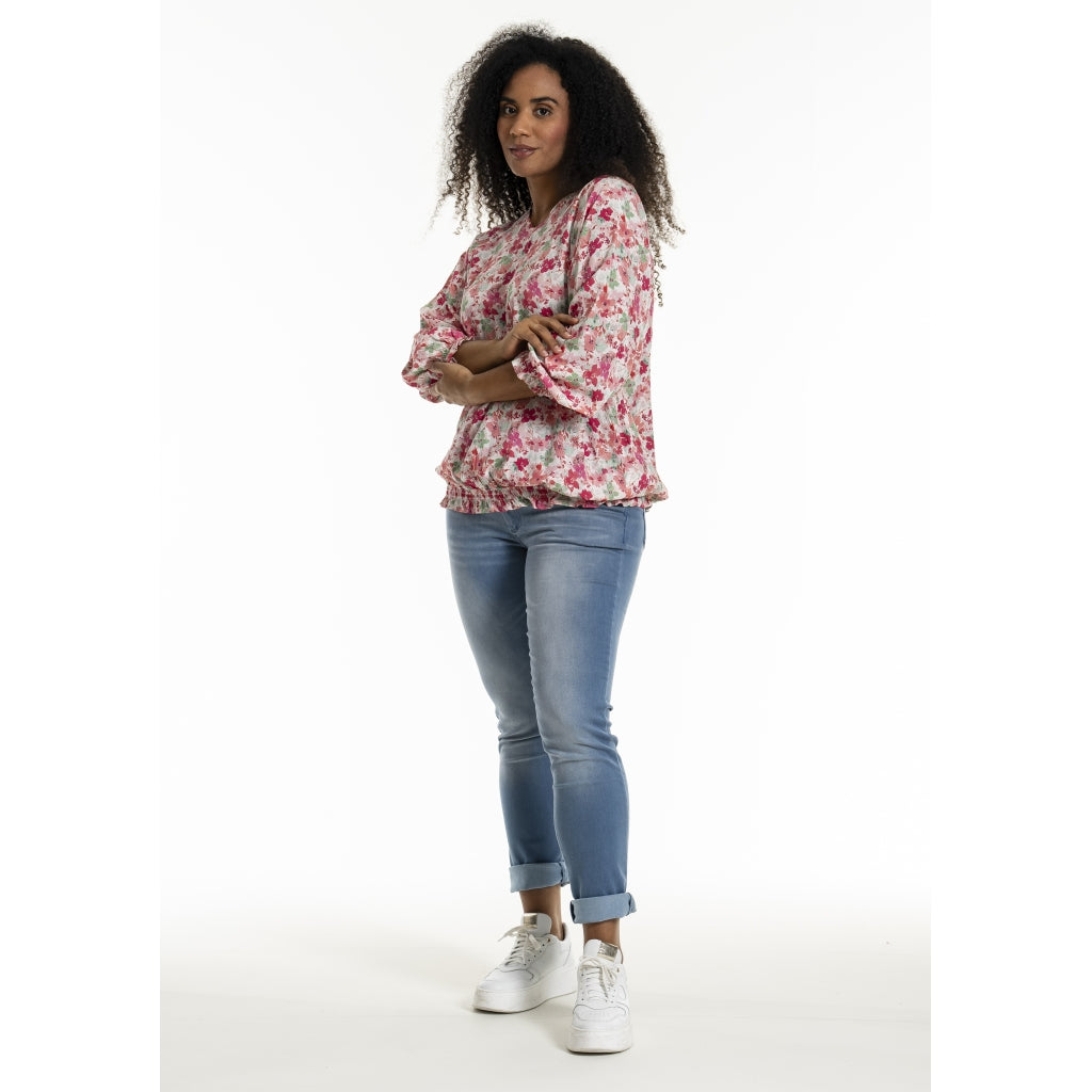 Studio SAugusta Blouse Blouse Red/green flowers