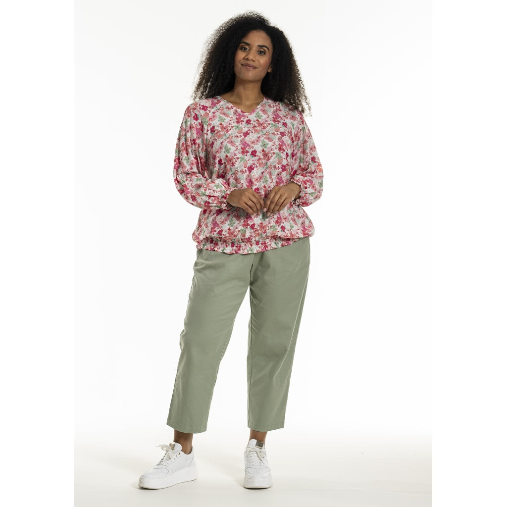 Studio SAugusta Blouse Blouse Red/green flowers