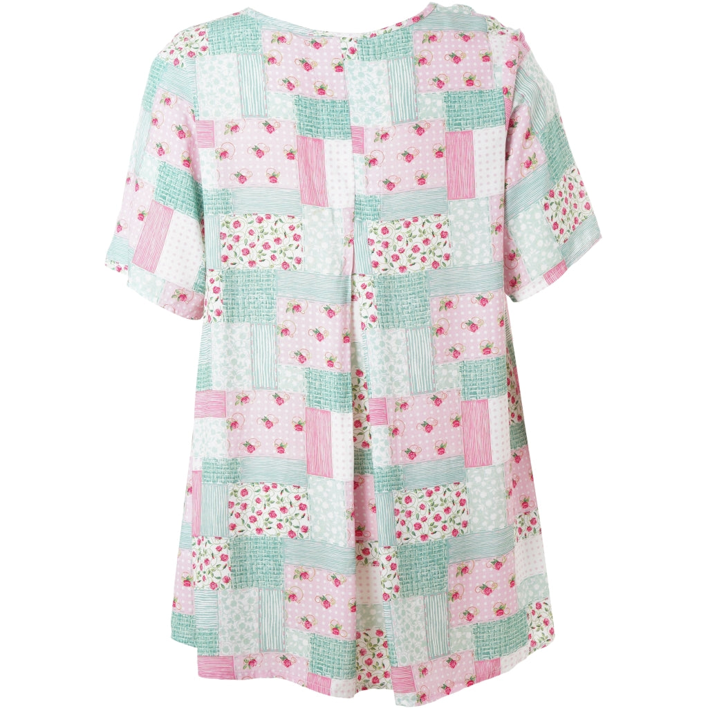 Studio SBaloo Blouse Blouse Multi print with green and pink