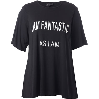 Studio SBella T-Shirt with print T-Shirt Black with white