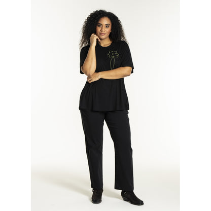 Studio SBella T-Shirt with print T-Shirt Black with Green