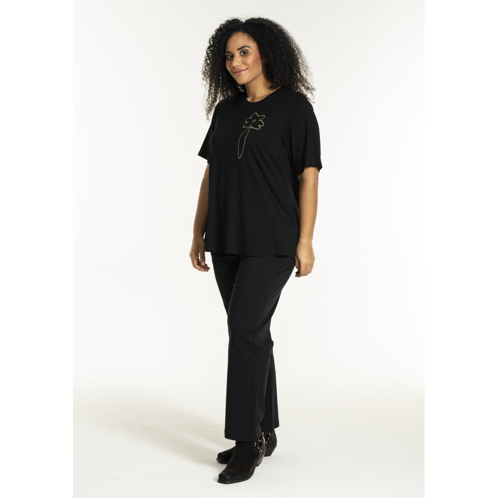 Studio SBella T-Shirt with print T-Shirt Black with Green