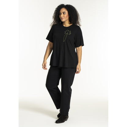 Studio SBella T-Shirt with print T-Shirt Black with Green