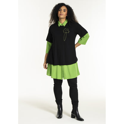 Studio SBella T-Shirt with print T-Shirt Black with Green