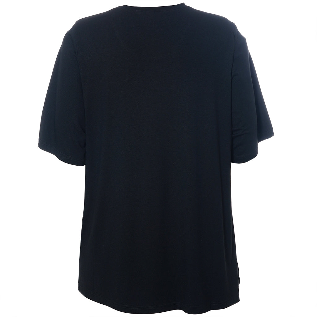 Studio SBella T-Shirt with print T-Shirt Black with yellow