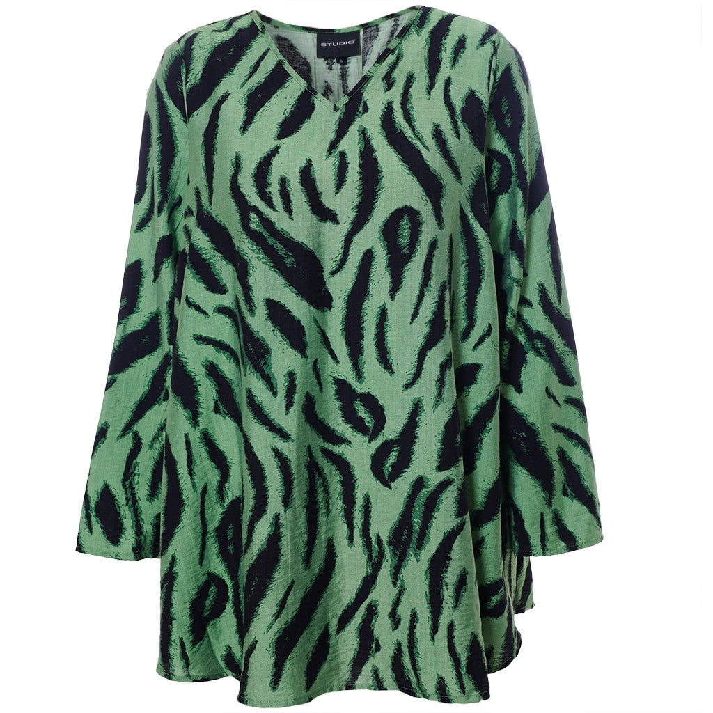 Studio SBerit Blouse Blouse Black green clouds