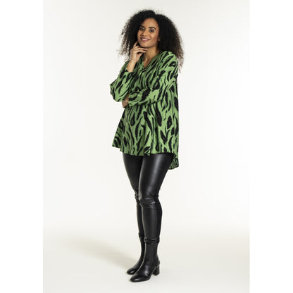 Studio SBerit Blouse Blouse Black green clouds