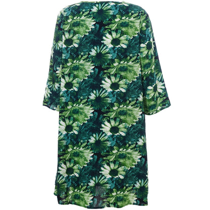 Studio SBirgitte Dress Dress Green flower mix