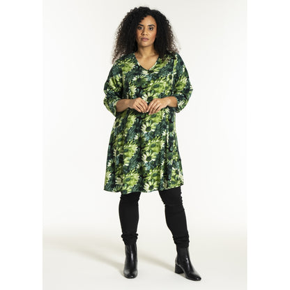 Studio SBirgitte Dress Dress Green flower mix