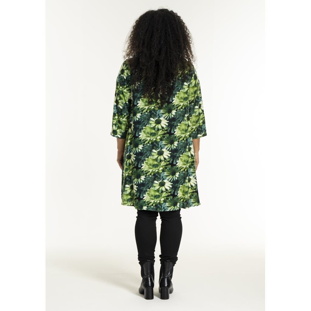 Studio SBirgitte Dress Dress Green flower mix