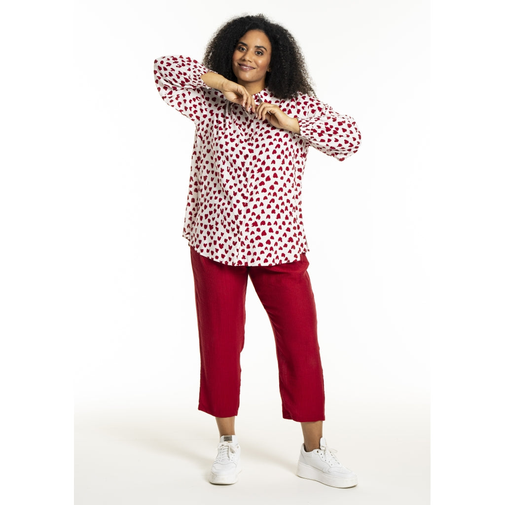 Studio SBitta Shirt Shirt White with red hearts