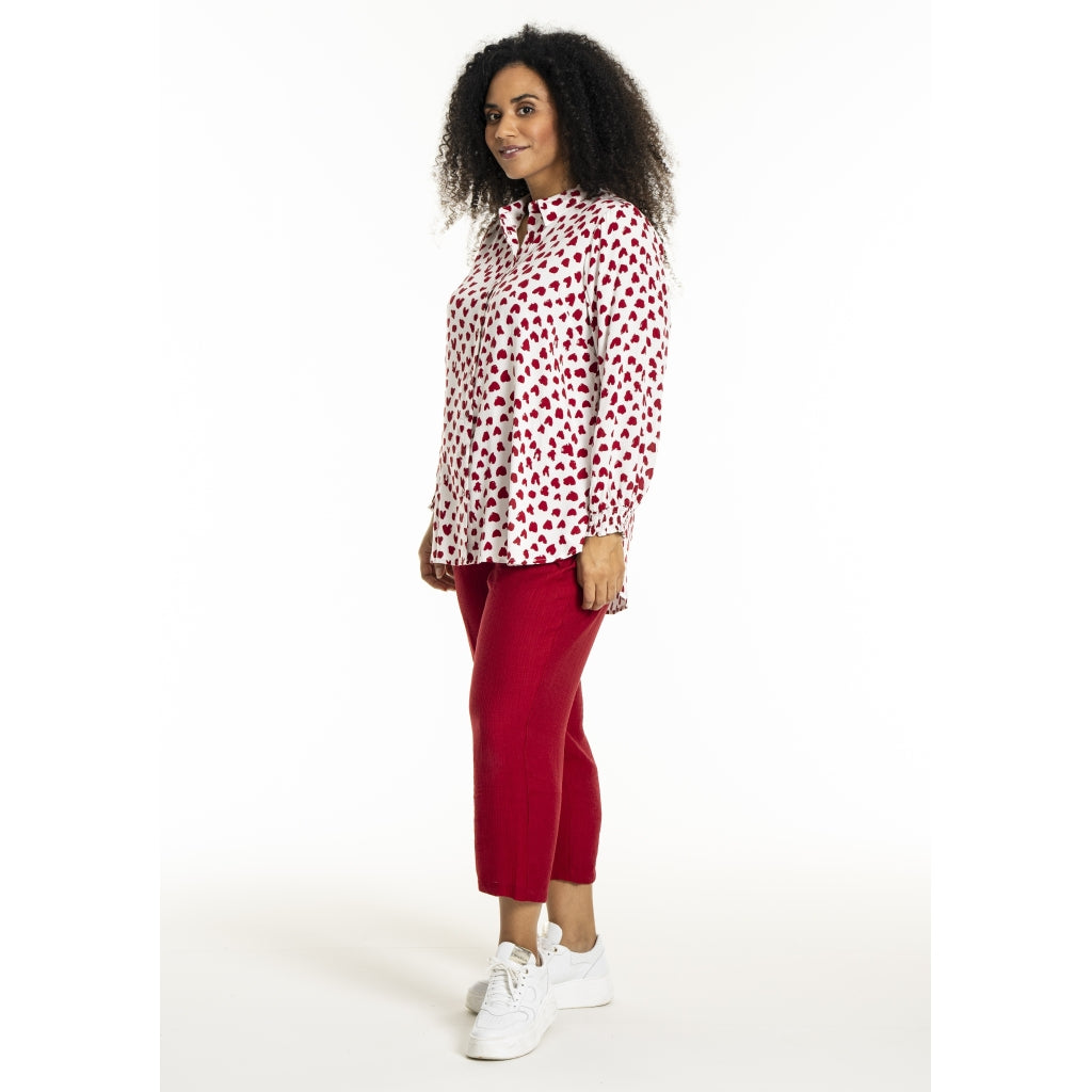 Studio SBitta Shirt Shirt White with red hearts