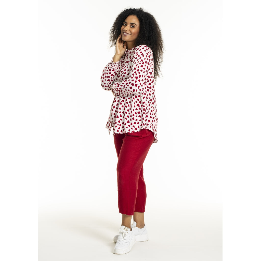 Studio SBitta Shirt Shirt White with red hearts
