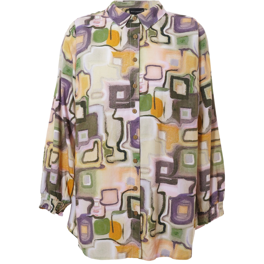 Studio SBitta Shirt Shirt Mix pattern green print