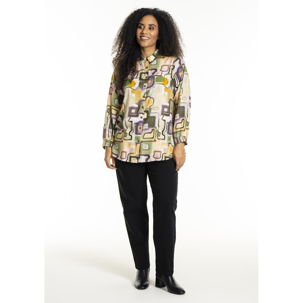 Studio SBitta Shirt Shirt Mix pattern green print