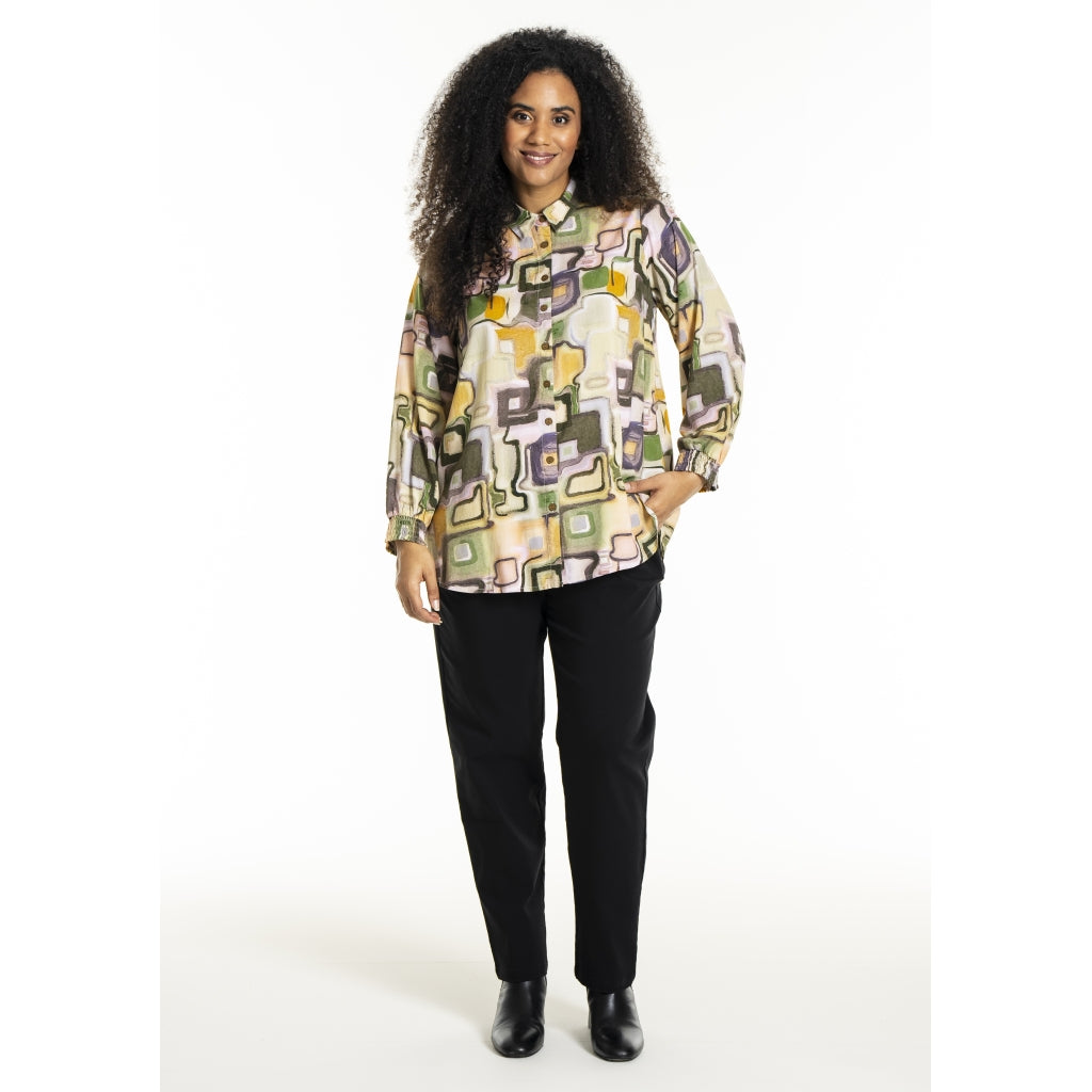 Studio SBitta Shirt Shirt Mix pattern green print