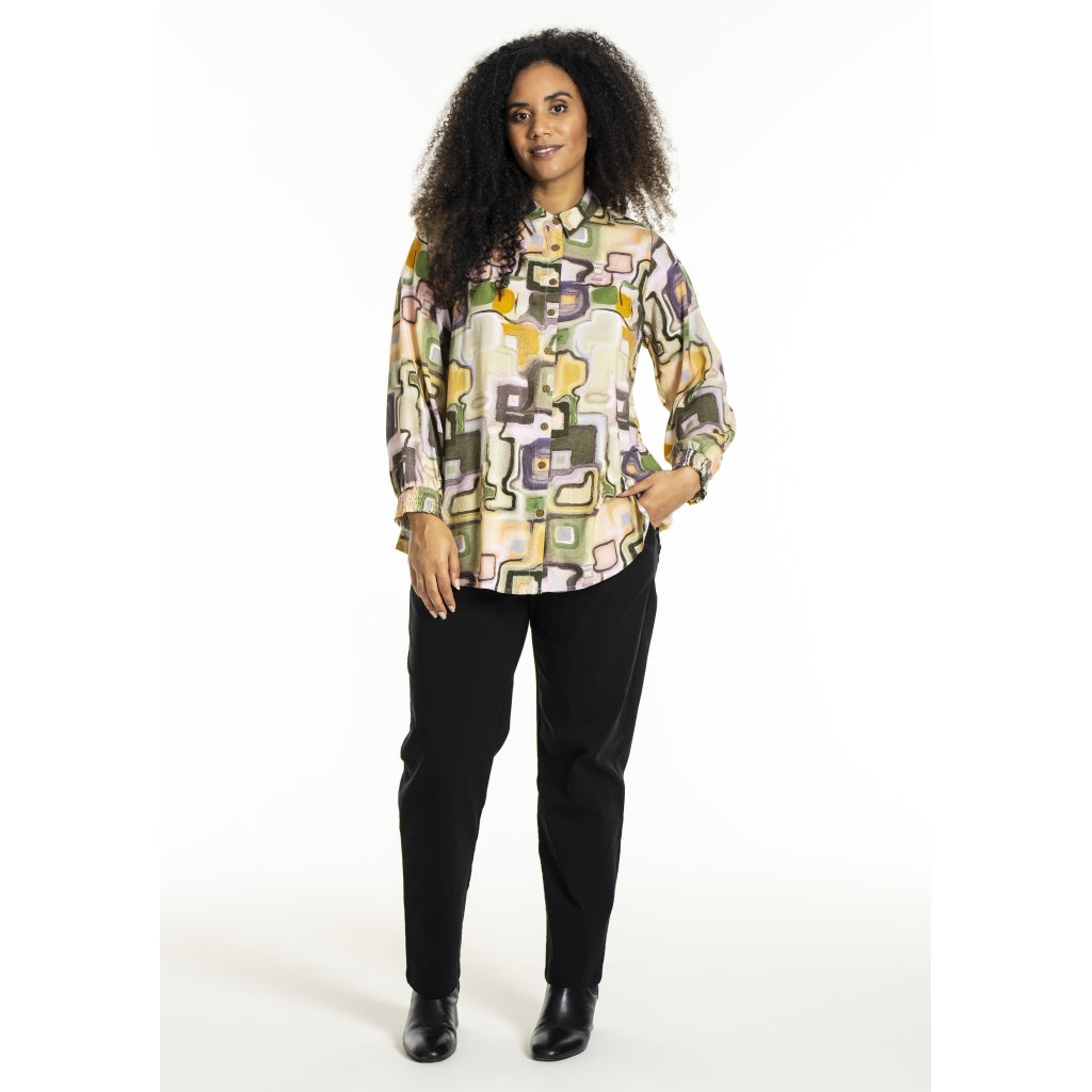 Studio SBitta Shirt Shirt Mix pattern green print