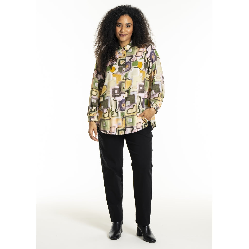 Studio SBitta Shirt Shirt Mix pattern green print
