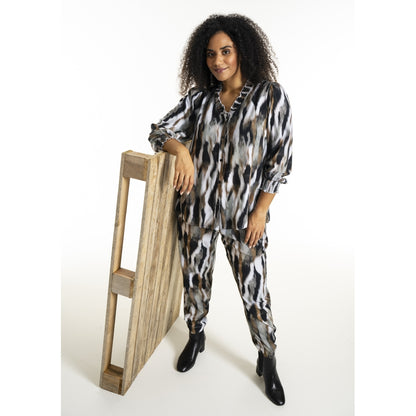 Studio SBonni Shirt Shirt Black with grey/sand skies