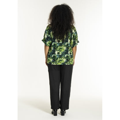 Studio SDasie Blouse Blouse Green flower mix