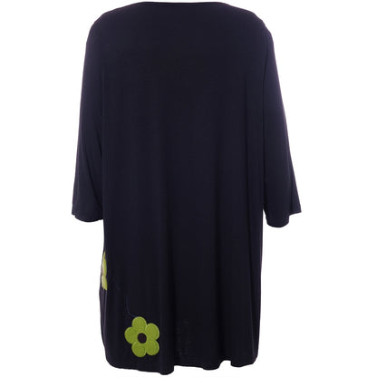 Studio SDitte Tunic Tunic Black with green flower