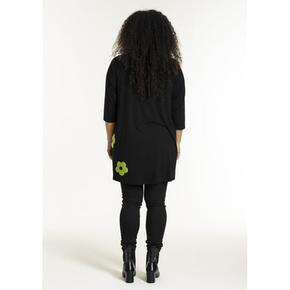 Studio SDitte Tunic Tunic Black with green flower