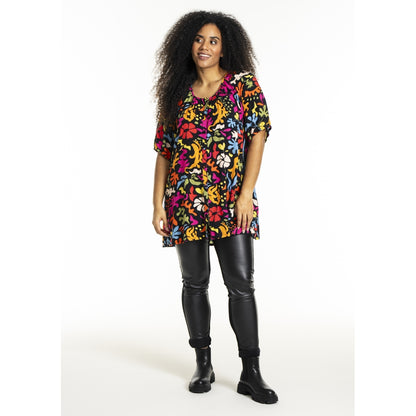 Studio SDorine Tunic Tunic Black with Multi printed