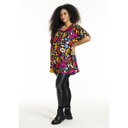 Studio SDorine Tunic Tunic Black with Multi printed