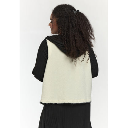 Studio SElina Vest Vest Off-white with black