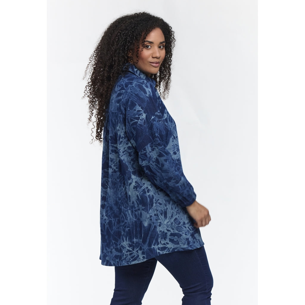 Studio SEllie Shirt Shirt Dark blue batik demin