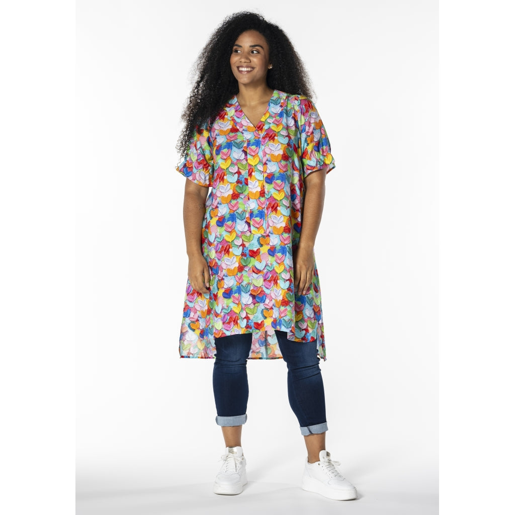 Studio SElma Shirt new sleeve Shirt Colorfull Flowers