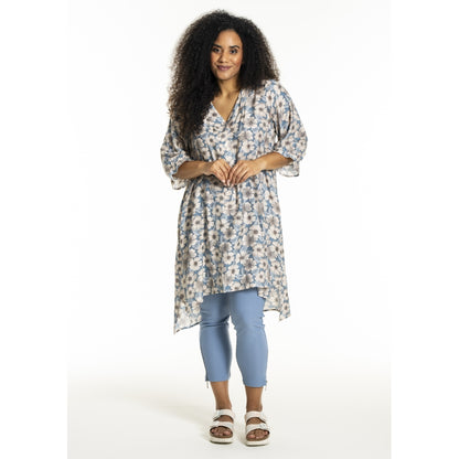 Studio SElma Tunic Tunic Blue/Sand flowers