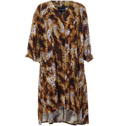 Studio SElma Tunic Tunic Yellow leopart