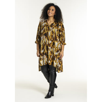 Studio SElma Tunic Tunic Yellow leopart