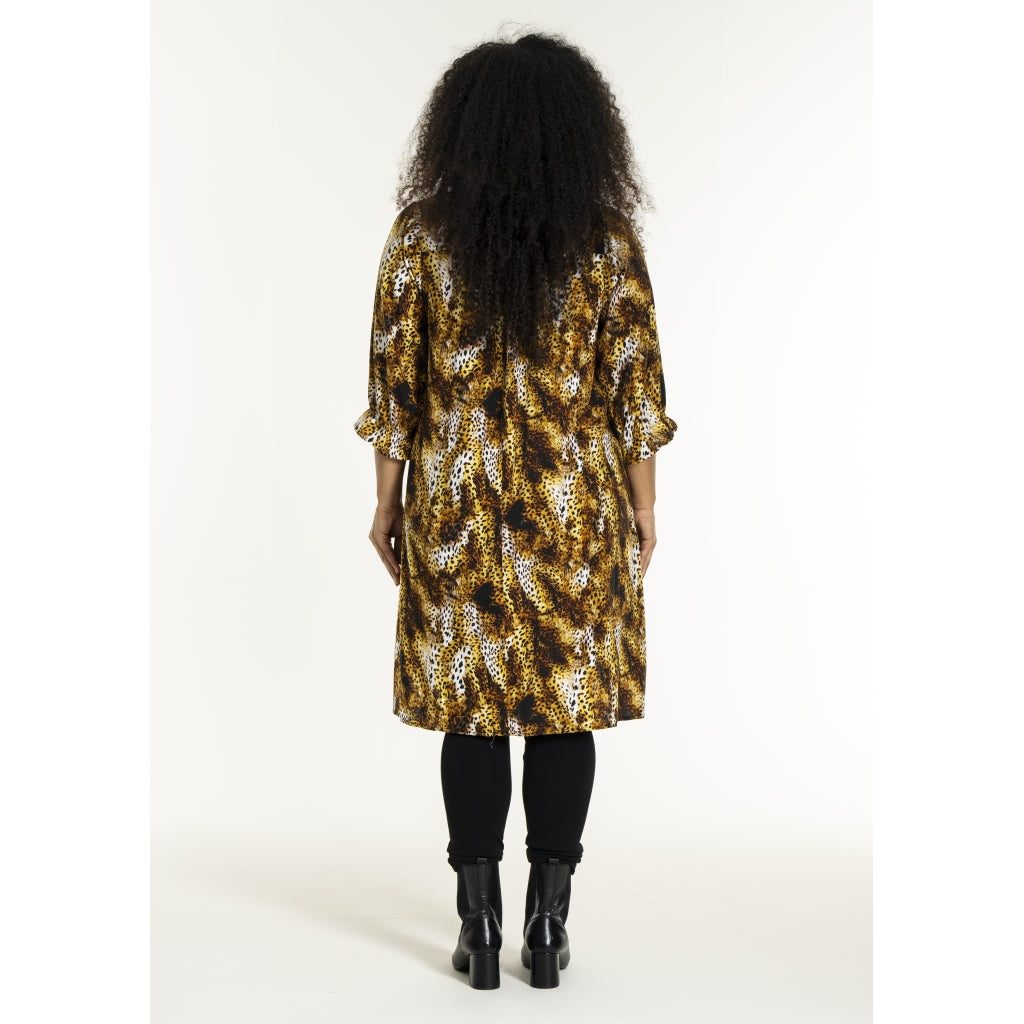 Studio SElma Tunic Tunic Yellow leopart