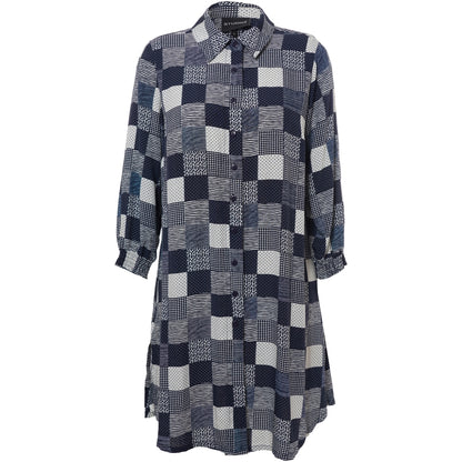 Studio SEmilie Shirt Shirt Navy-white checks with print