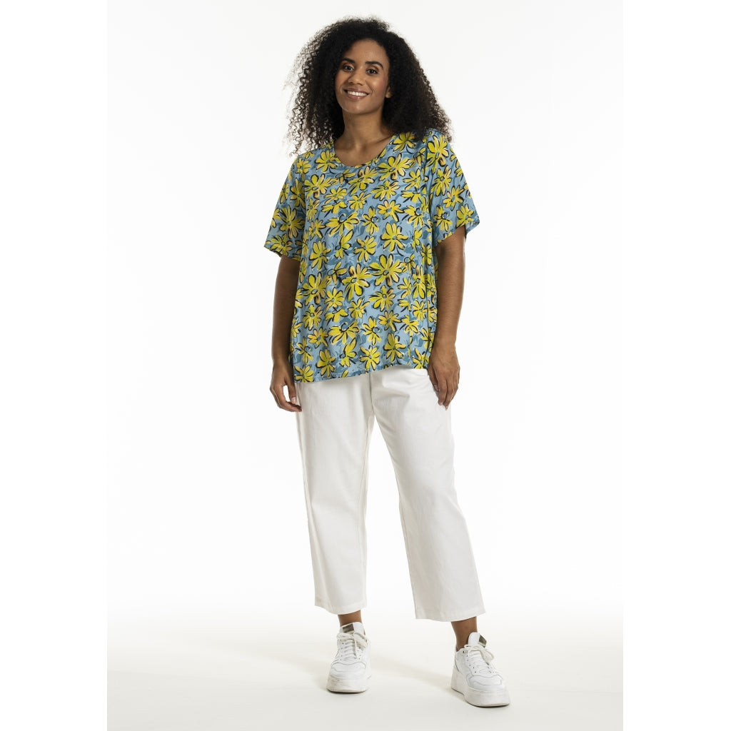 Studio SEsther Blouse Blouse Blue yellow green flowers