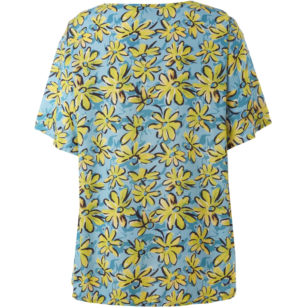Studio SEsther Blouse Blouse Blue yellow green flowers