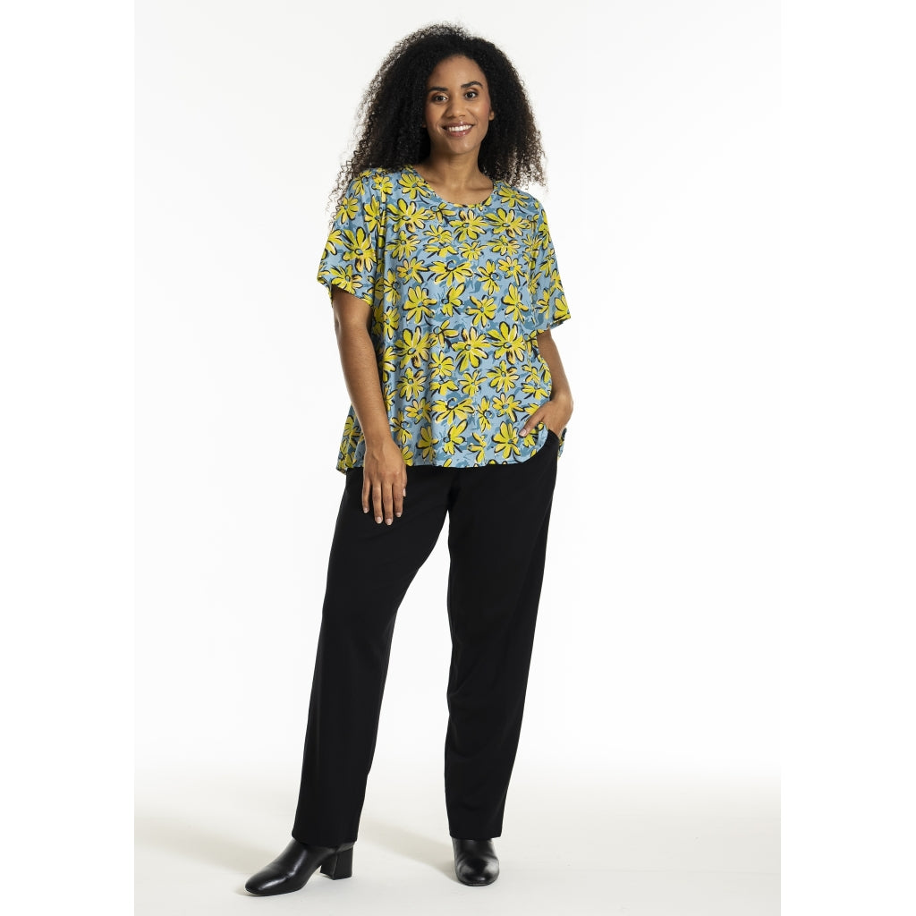 Studio SEsther Blouse Blouse Blue yellow green flowers