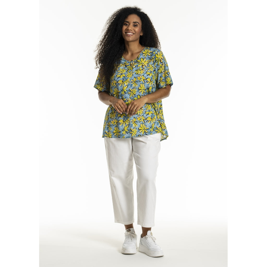 Studio SEsther Blouse Blouse Blue yellow green flowers