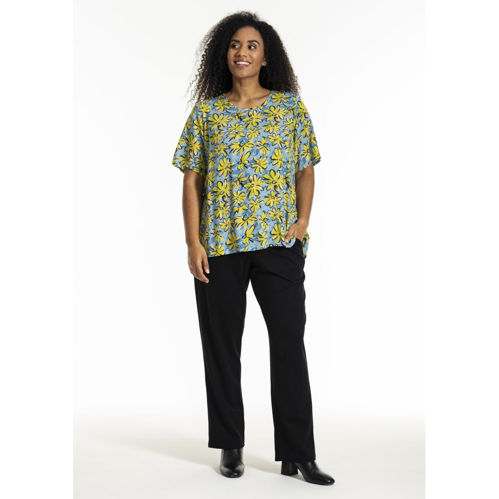 Studio SEsther Blouse Blouse Blue yellow green flowers