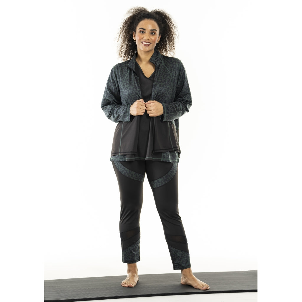 Studio SFitness Jacket Jacket Black with dusty green