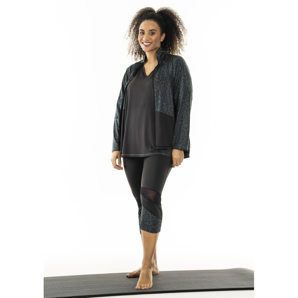 Studio SFitness Jacket Jacket Black with dusty green