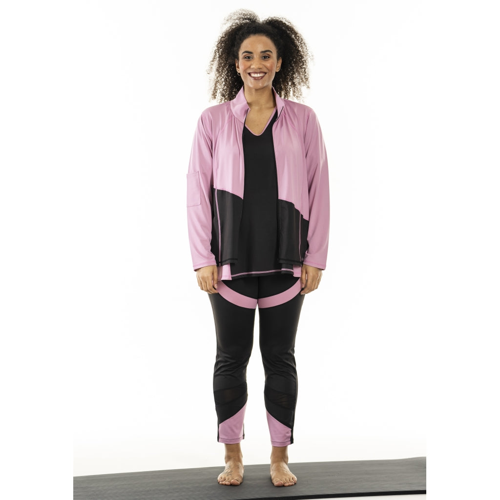 Studio SFitness Jacket Jacket Black with dusty rosa