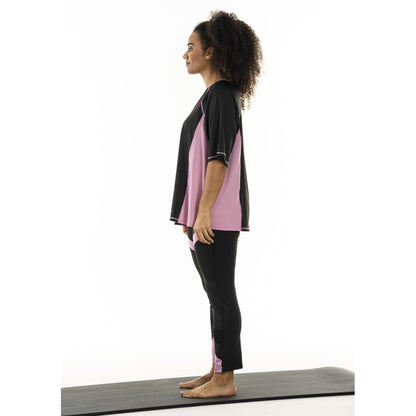 Studio SFitness T-shirt T-Shirt Black with dusty rosa